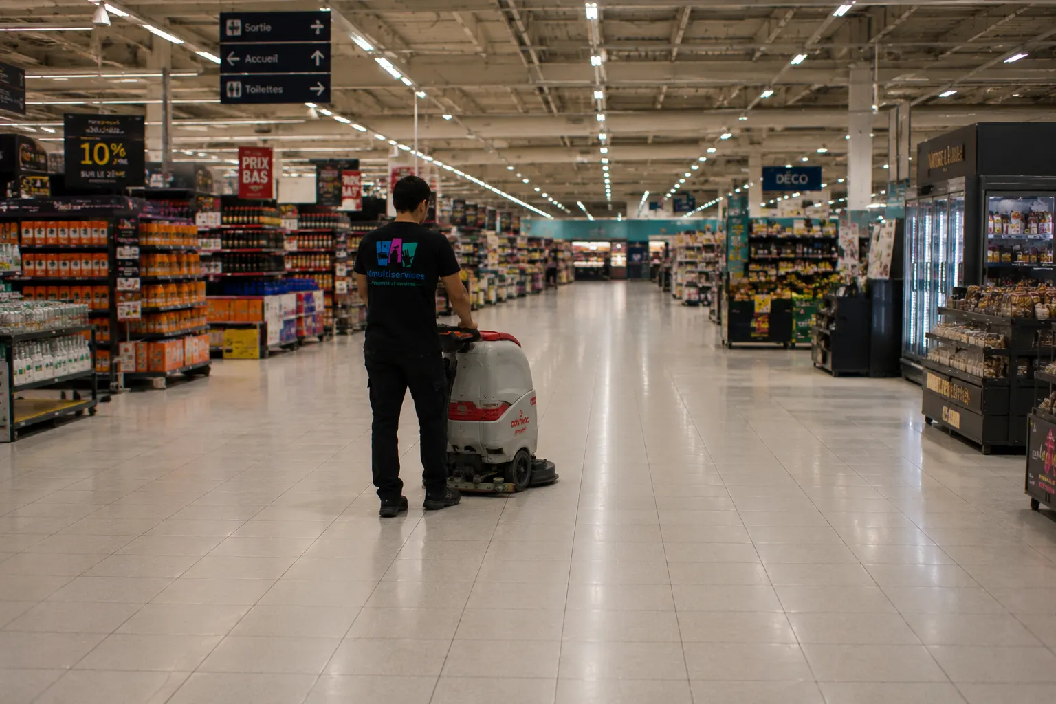 Propreté des zones de vente